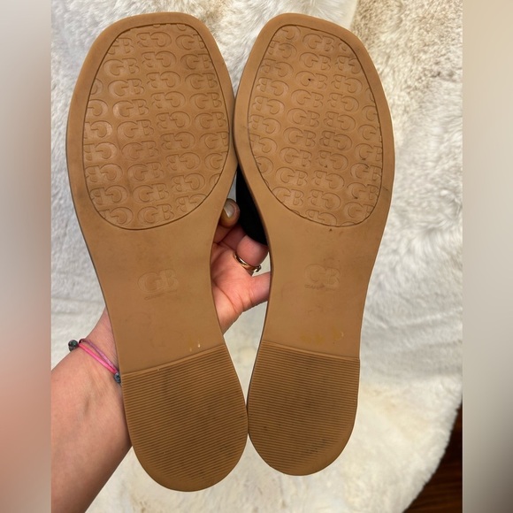 Gianni Bini So Basic Black and Tan Slide Sandals Sz-9.5. N - Picture 9 of 9